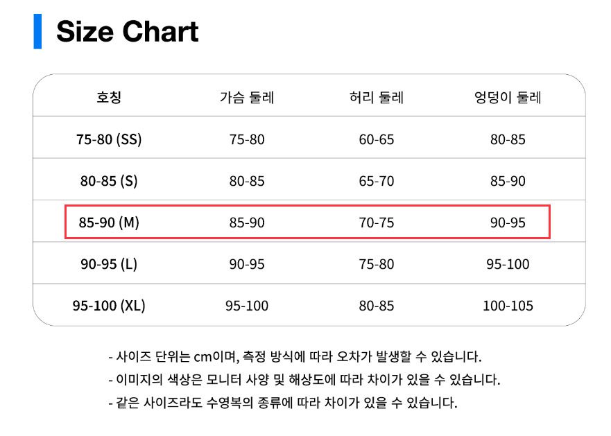 센티 수영복 키치레드