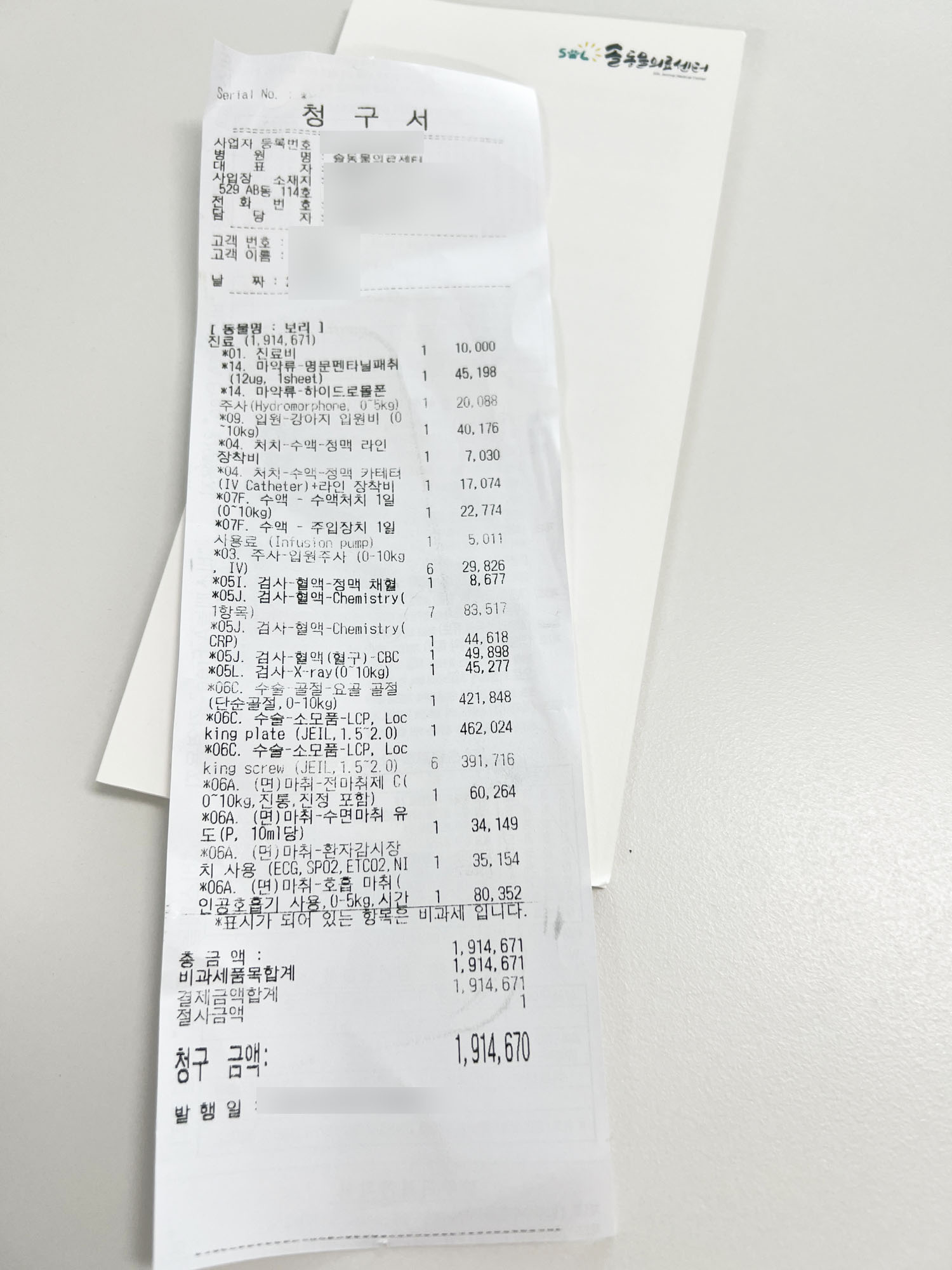 강아지 골절 수술